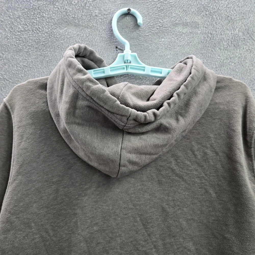 The‎ North Face Men Hoodie M Gray Graphic Print Fleece Bear Mountains Logo